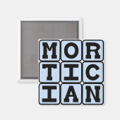Morticius, Funeral Director Magneet (Voorkant / Achterkant)