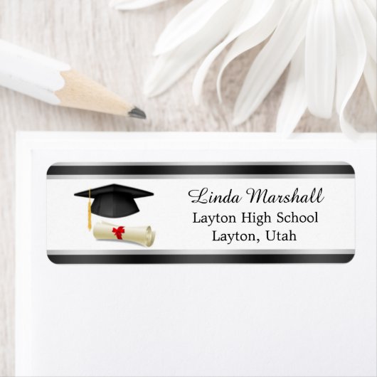 Mortier, diploma Afstuderen retouradres Label (Insitu)