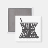 Mortier en stamper magneet (Voorkant / Achterkant)