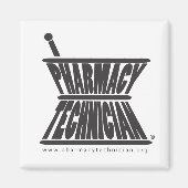 Mortier en stamper magneet (Voorkant)