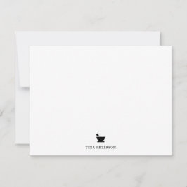 Mortier & Pestle Apotheek School Afstuderen Cadeau Notitiekaartje