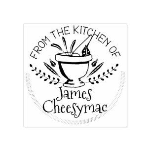 Mortier stamper kruiden culinair uit de keuken van rubberstempel