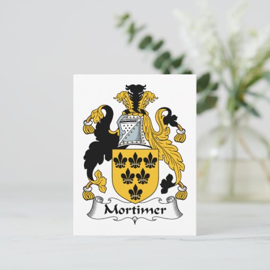 Mortimer Family Crest Briefkaart (Staand voorkant)
