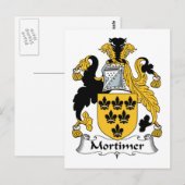 Mortimer Family Crest Briefkaart (Voorkant / Achterkant)