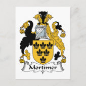 Mortimer Family Crest Briefkaart (Voorkant)