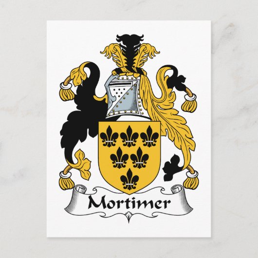 Mortimer Family Crest Briefkaart (Voorkant)