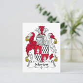 Morton Family Crest Briefkaart (Staand voorkant)