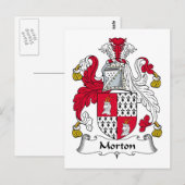 Morton Family Crest Briefkaart (Voorkant / Achterkant)