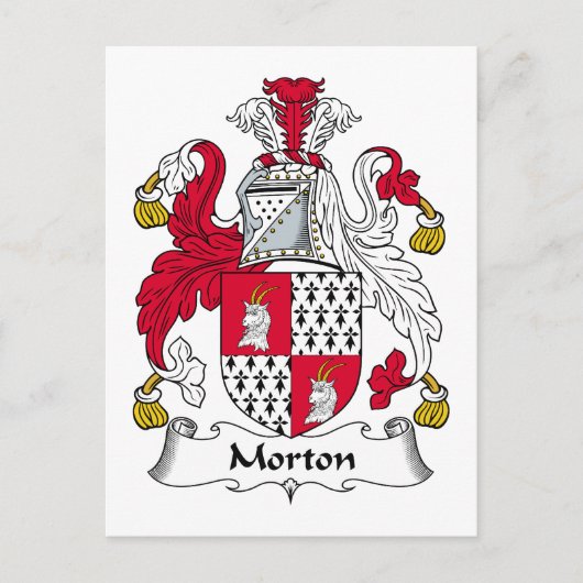 Morton Family Crest Briefkaart (Voorkant)