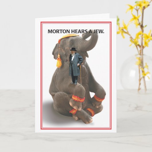 Morton Hears Jew Birthday Card Kaart (Gele Bloem)