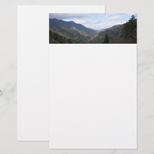 Morton Overlook at Great Smoky Mountains Briefpapier (Voorkant / Achterkant)