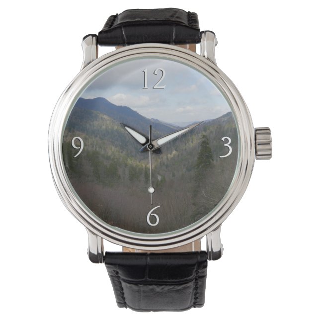 Morton Overlook at Great Smoky Mountains Horloge (Voorkant)