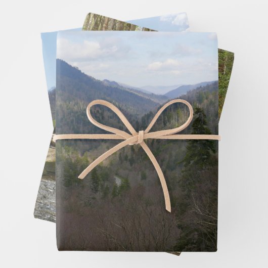 Morton Overlook at Great Smoky Mountains Inpakpapier Vel (In situ)