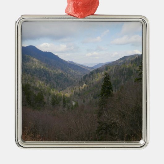 Morton Overlook at Great Smoky Mountains Metalen Ornament (Voorkant)