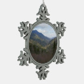 Morton Overlook at Great Smoky Mountains Tin Sneeuwvlok Ornament (Links)