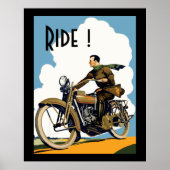  mortorfiets - Ride! Poster (Voorkant)
