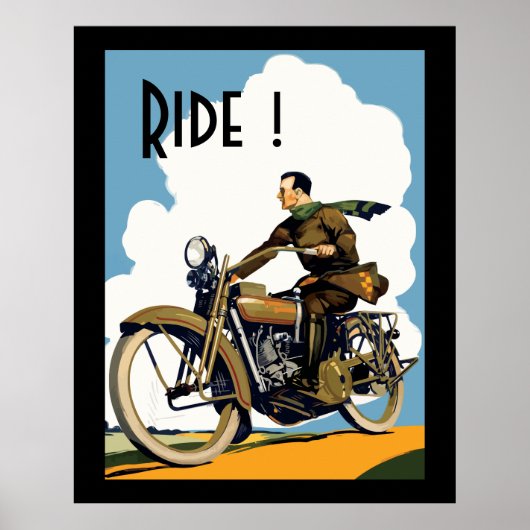 mortorfiets - Ride! Poster (Voorkant)
