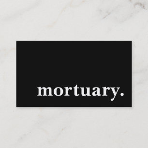 mortuarium. visitekaartje