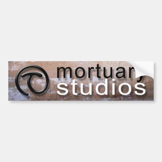 Mortuary Studios bumper sticker (Voorkant)
