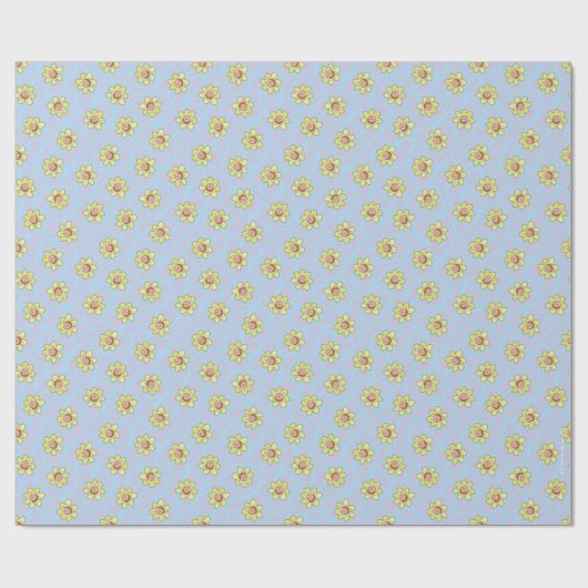 Morty Flower Pattern Cadeaupapier (Vlak)