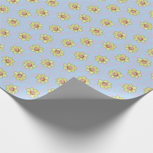 Morty Flower Pattern Cadeaupapier (Hoek)