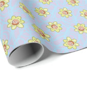 Morty Flower Pattern Cadeaupapier (Rol Hoek)