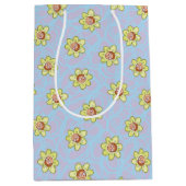 Morty Flower Pattern Medium Cadeauzakje (Voorkant)