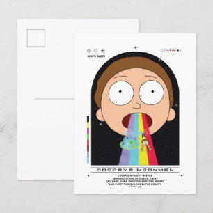Morty Goodbye Moonmen citaat Grafisch Briefkaart