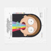 Morty Goodbye Moonmen citaat Grafisch Fleece Deken (Voorkant (Horizontaal))
