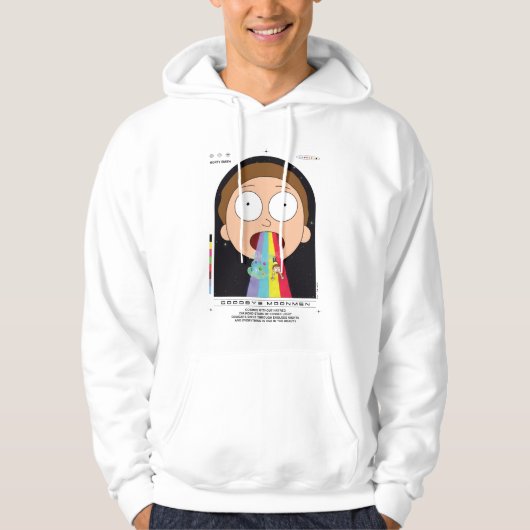 Morty Goodbye Moonmen citaat Grafisch Hoodie (Voorkant)