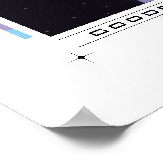 Morty Goodbye Moonmen citaat Grafisch Poster (Hoek)