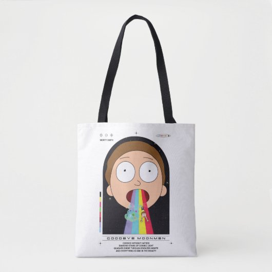 Morty Goodbye Moonmen citaat Grafisch Tote Bag (Voorkant)