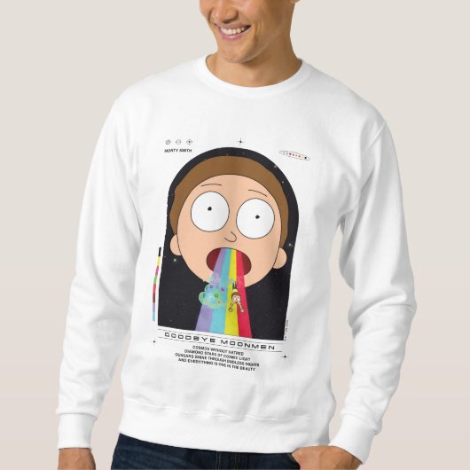 Morty Goodbye Moonmen citaat Grafisch Trui (Voorkant)