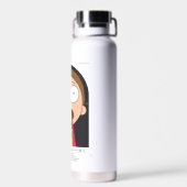 Morty Goodbye Moonmen citaat Grafisch Waterfles (Achterkant)