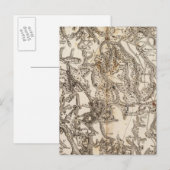 Morvan Atlas Map Briefkaart (Voorkant / Achterkant)