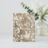 Morvan Atlas Map Briefkaart (Staand voorkant)