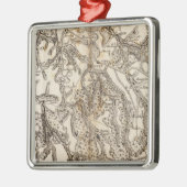Morvan Atlas Map Metalen Ornament (Links)