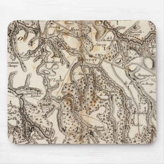Morvan Atlas Map Muismat (Voorkant)