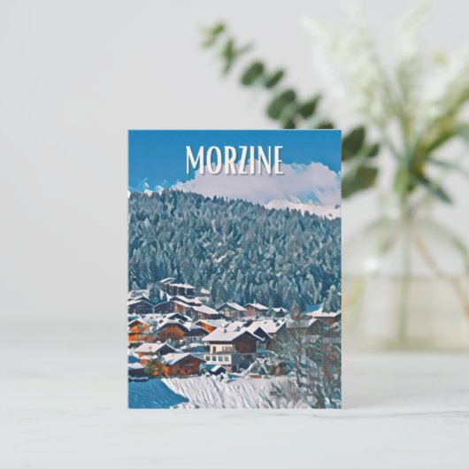 Morzine Briefkaart (Staand voorkant)