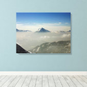 Morzine France Holiday Card Canvas Afdruk (Insitu (Houten vloer))