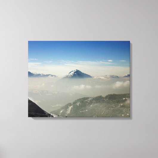 Morzine France Holiday Card Canvas Afdruk (Voorkant)