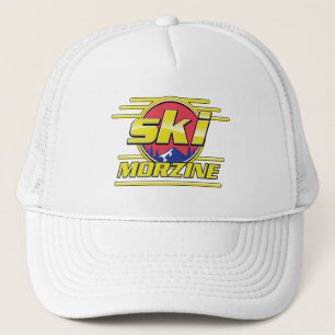 Morzine France Ski 80s logo Trucker Pet