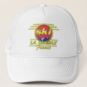 Morzine France Ski 80s logo Trucker Pet