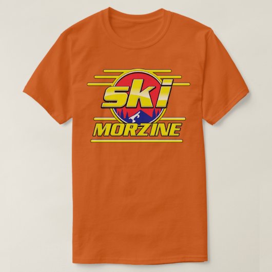 Morzine France Ski 80s T-shirt (Design voorkant)