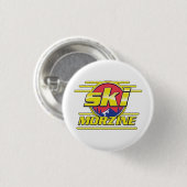 Morzine Frankrijk Ski 80s logo Ronde Button 3,2 Cm (Voorkant /achterkant)