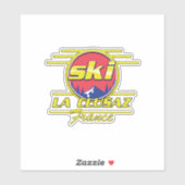 Morzine Frankrijk Ski 80s logo Sticker (Vel)