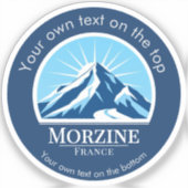 Morzine Frankrijk skigebied Sticker (Voorkant)