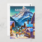 Morzine, Franse Alpen Briefkaart (Voorkant / Achterkant)