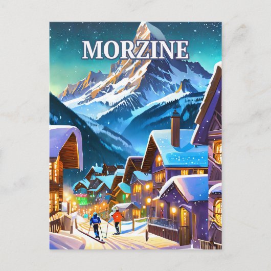 Morzine, Franse Alpen Briefkaart (Voorkant)