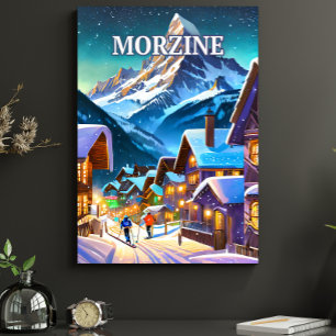 Morzine, Franse Alpen Perfect Poster
